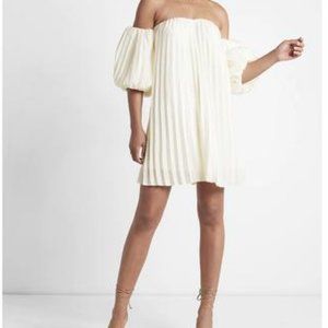 Express, off the shoulder white dress, size small